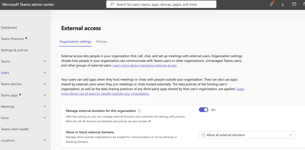 Why your Microsoft Teams External access is failing - Libertad Cyber ...